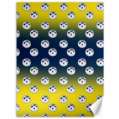 English Breakfast Yellow Pattern Blue Ombre Canvas 36  X 48  by snowwhitegirl