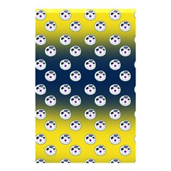 English Breakfast Yellow Pattern Blue Ombre Shower Curtain 48  X 72  (small)  by snowwhitegirl