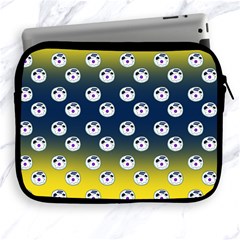 English Breakfast Yellow Pattern Blue Ombre Apple Ipad 2/3/4 Zipper Cases by snowwhitegirl