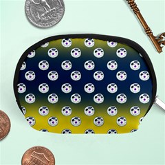 English Breakfast Yellow Pattern Blue Ombre Accessory Pouch (medium) by snowwhitegirl