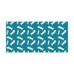 Fish Teal Blue Pattern Yoga Headband