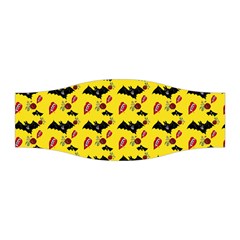 Bat Rose Lips Yellow Pattern Stretchable Headband