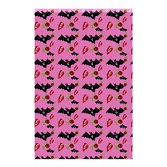 Bat Rose Lips Pink Pattern Shower Curtain 48  X 72  (small) 