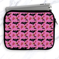 Bat Rose Lips Pink Pattern Apple Ipad 2/3/4 Zipper Cases by snowwhitegirl