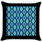 Abstract 18 1 Throw Pillow Case (Black) Front