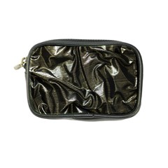 Metallic Silver Satin Coin Purse by retrotoomoderndesigns