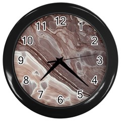 Mud Wall Clock (black) by WILLBIRDWELL