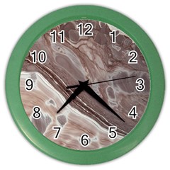 Mud Color Wall Clock by WILLBIRDWELL