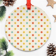 Polka Dots Dot Spots Ornament (round) by Vaneshart