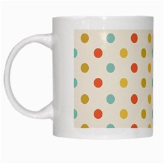 Polka Dots Dot Spots White Mugs by Vaneshart