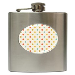 Polka Dots Dot Spots Hip Flask (6 Oz) by Vaneshart