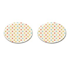 Polka Dots Dot Spots Cufflinks (oval) by Vaneshart