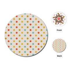 Polka Dots Dot Spots Playing Cards Single Design (round)