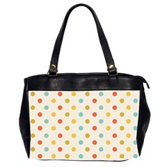 Polka Dots Dot Spots Oversize Office Handbag (2 Sides) by Vaneshart