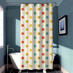 Polka Dots Dot Spots Shower Curtain 36  X 72  (stall)  by Vaneshart