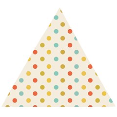 Polka Dots Dot Spots Wooden Puzzle Triangle