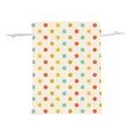 Polka Dots Dot Spots Lightweight Drawstring Pouch (L) Front