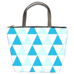 Abstract Modern Background Blue Bucket Bag by Vaneshart