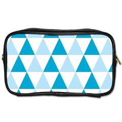 Abstract Modern Background Blue Toiletries Bag (one Side) by Vaneshart