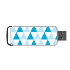 Abstract Modern Background Blue Portable Usb Flash (one Side) by Vaneshart