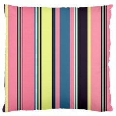 Stripes Colorful Wallpaper Seamless Large Flano Cushion Case (two Sides) by Vaneshart