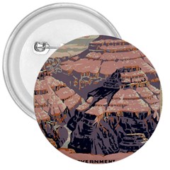 Vintage Travel Poster Grand Canyon 3  Buttons by Vaneshart