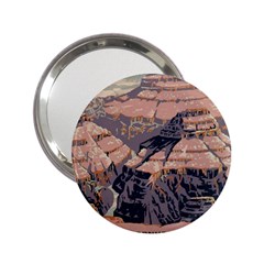 Vintage Travel Poster Grand Canyon 2 25  Handbag Mirrors by Vaneshart