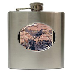 Vintage Travel Poster Grand Canyon Hip Flask (6 Oz) by Vaneshart