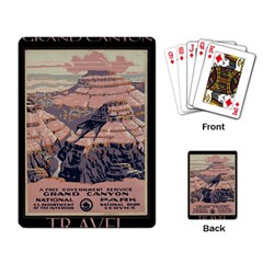 Vintage Travel Poster Grand Canyon Playing Cards Single Design (rectangle) by Vaneshart