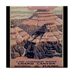 Vintage Travel Poster Grand Canyon Face Towel by Vaneshart