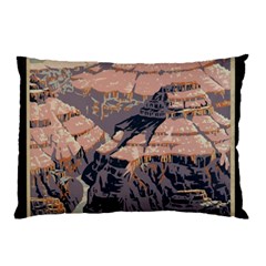 Vintage Travel Poster Grand Canyon Pillow Case by Vaneshart