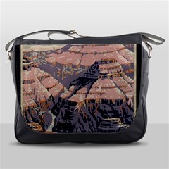 Vintage Travel Poster Grand Canyon Messenger Bag by Vaneshart