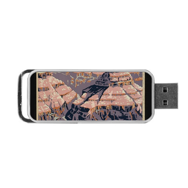 Vintage Travel Poster Grand Canyon Portable USB Flash (One Side)