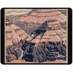 Vintage Travel Poster Grand Canyon Double Sided Fleece Blanket (Medium)  58.8 x47.4  Blanket Front