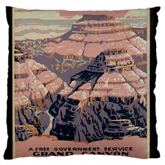 Vintage Travel Poster Grand Canyon Standard Flano Cushion Case (one Side)