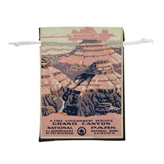 Vintage Travel Poster Grand Canyon Lightweight Drawstring Pouch (l)