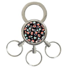 Seamless Sweets Background 3-ring Key Chain by Vaneshart