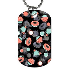 Seamless Sweets Background Dog Tag (one Side) by Vaneshart