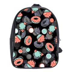 Seamless Sweets Background School Bag (xl) by Vaneshart