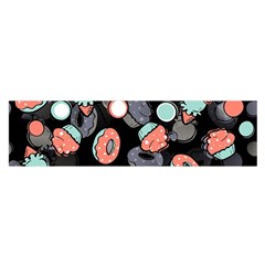 Seamless Sweets Background Satin Scarf (oblong) by Vaneshart