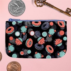 Seamless Sweets Background Large Coin Purse by Vaneshart