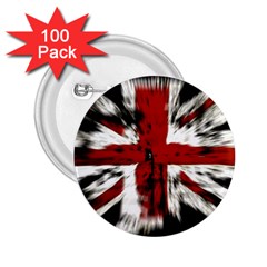 British Flag 2 25  Buttons (100 Pack)  by Vaneshart