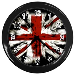 British Flag Wall Clock (black) by Vaneshart