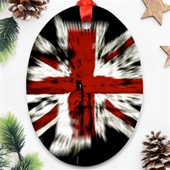 British Flag Oval Ornament (two Sides) by Vaneshart