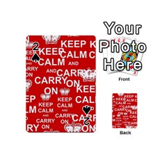 Keep Calm And Carry On Playing Cards 54 Designs (mini) by Vaneshart