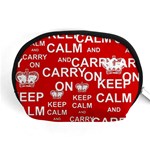 Keep Calm And Carry On Accessory Pouch (Medium) Front