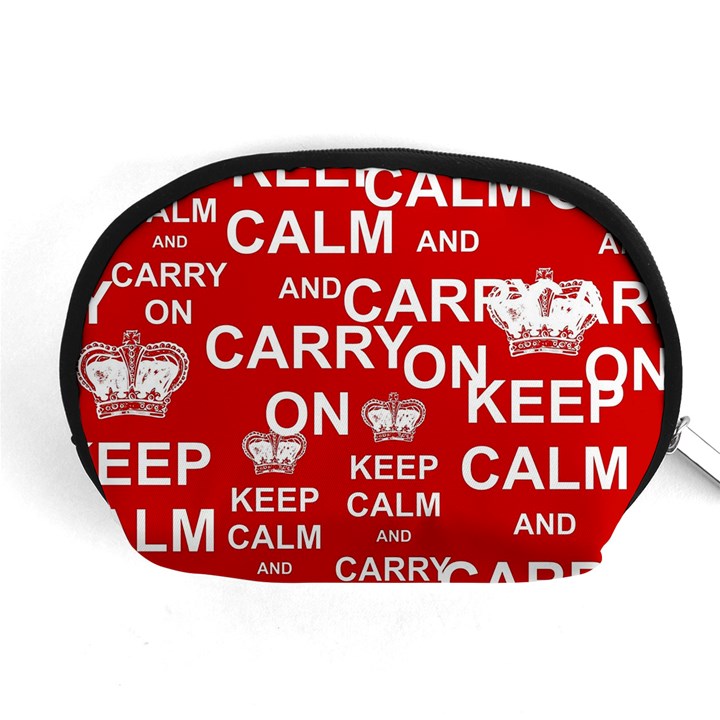 Keep Calm And Carry On Accessory Pouch (Medium)