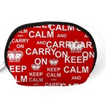 Keep Calm And Carry On Accessory Pouch (Medium) Back