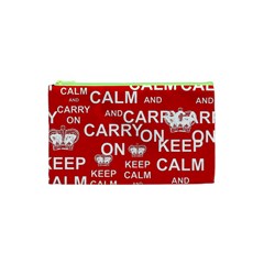 Keep Calm And Carry On Cosmetic Bag (xs) by Vaneshart