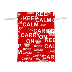 Keep Calm And Carry On Lightweight Drawstring Pouch (s)